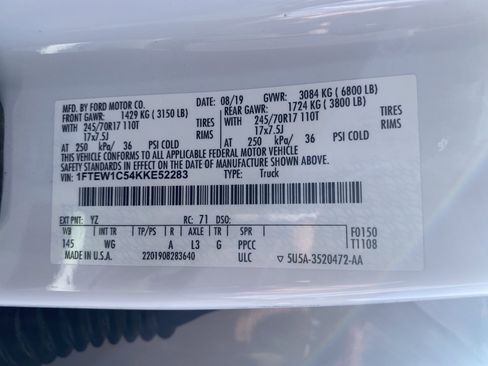 Used 2019 Ford F150 XL w/ Equipment Group 101A Mid RWD image 24