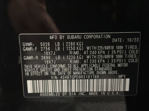 Used 2024 Subaru Outback Touring XT w/ Popular Package #2 image 35