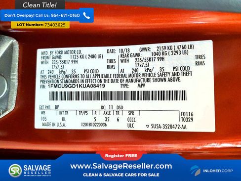 Used 2019 Ford Escape SE image 17