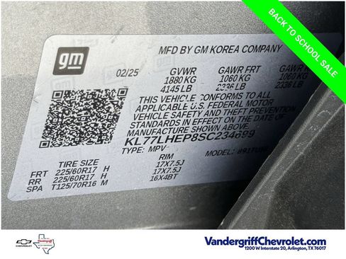Used 2025 Chevrolet Trax LT w/ LT Convenience Package FWD image 12