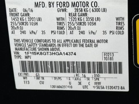Used 2017 Ford Explorer Sport w/ Equipment Group 401A AWD/4WD image 24