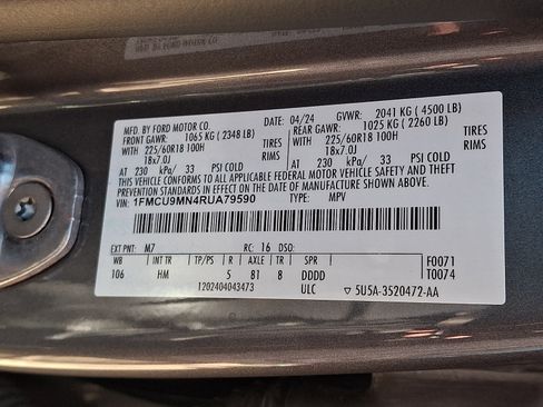 Certified 2024 Ford Escape ST-Line w/ Tech Pack #1 AWD/4WD image 27