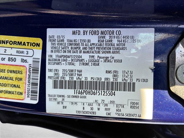 Used 2015 Ford Fusion SE w/ Equipment Group 202A FWD image 15
