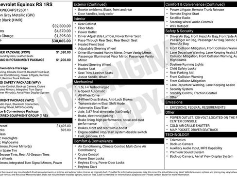 Certified 2023 Chevrolet Equinox RS w/ RS Leather Package image 10