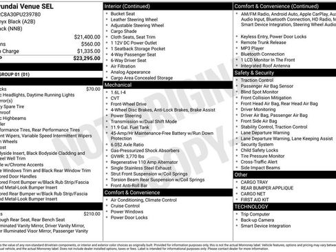 Certified 2023 Hyundai Venue SEL image 31