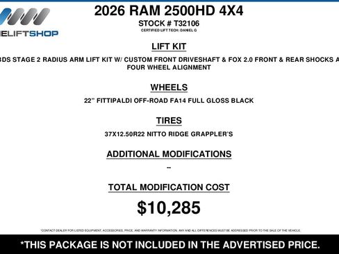 Used 2026 RAM 2500 Laramie image 2