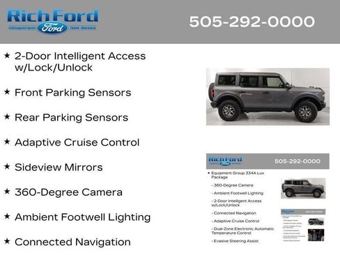 Certified 2025 Ford Bronco Badlands AWD/4WD image 92