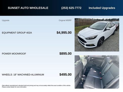 Used 2016 Ford Focus ST w/ Equipment Group 402A image 6