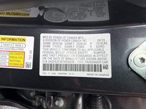 Used 2026 Honda Civic LX image 30