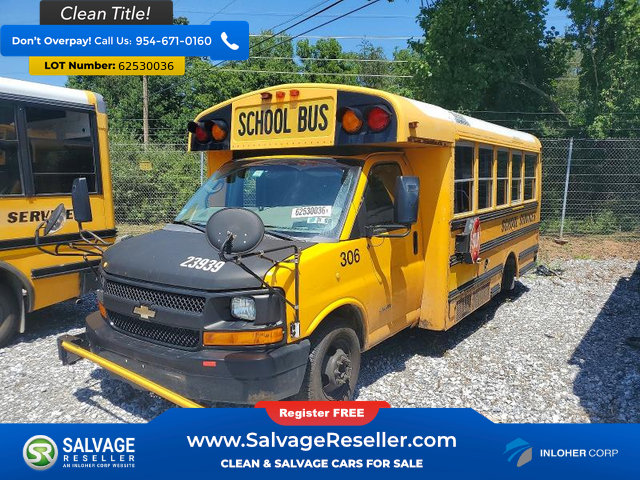 Used 2012 Chevrolet Express 4500 w/ School Bus Package RWD image 3