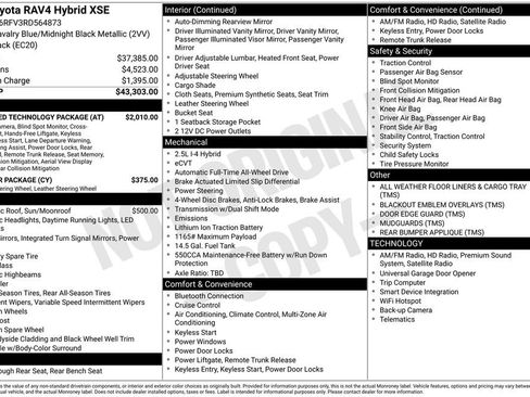 Used 2024 Toyota RAV4 XSE w/ Advanced Technology Package AWD/4WD image 22