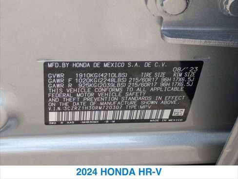 Certified 2024 Honda HR-V LX image 26
