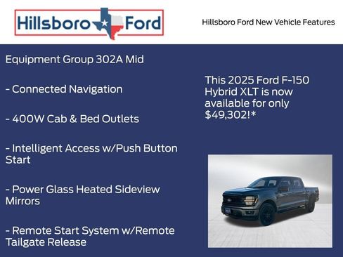 New 2025 Ford F150 XLT w/ Equipment Group 302A MID image 19