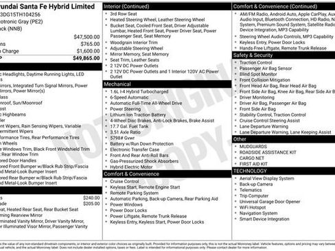 New 2026 Hyundai Santa Fe Limited AWD/4WD image 45