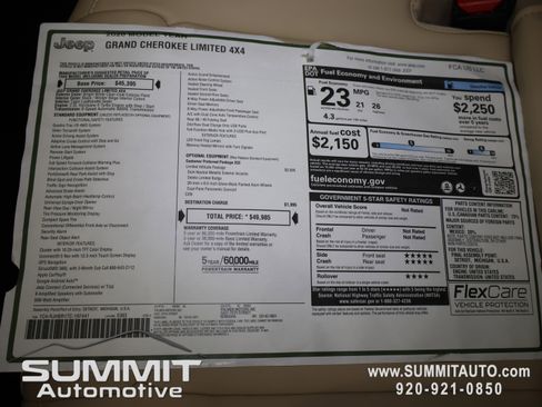 New 2026 Jeep Grand Cherokee Limited w/ Limited Altitude Package AWD/4WD image 38