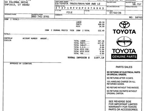 Used 2023 Toyota RAV4 LE AWD/4WD image 13
