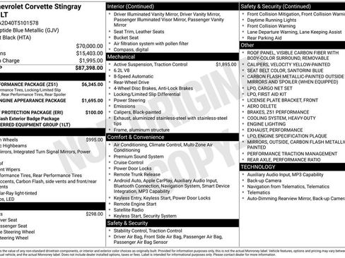 New 2026 Chevrolet Corvette Stingray w/ Z51 Performance Package image 35