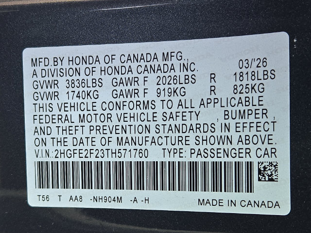 Used 2026 Honda Civic LX image 27