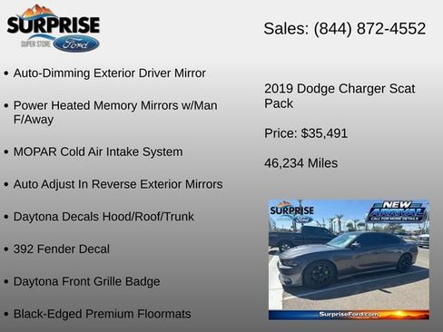 Used 2019 Dodge Charger Scat Pack w/ Daytona Edition Group RWD image 24