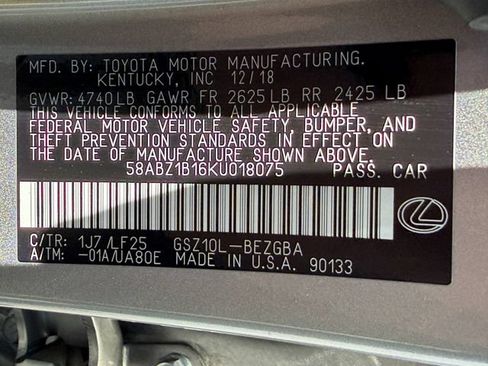 Used 2019 Lexus ES 350 F Sport FWD image 26