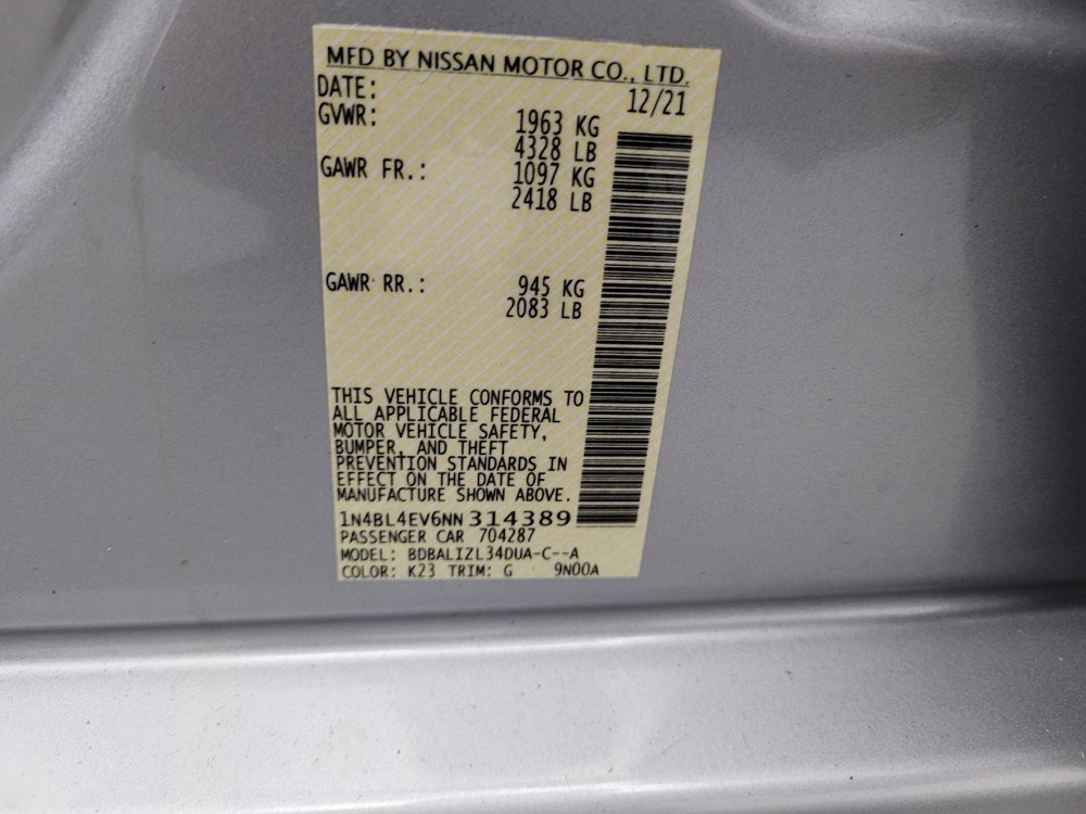 Used 2022 Nissan Altima 2.5 SL FWD image 33