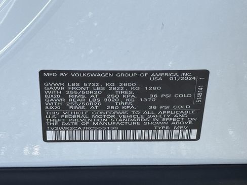 Used 2024 Volkswagen Atlas SE FWD image 35