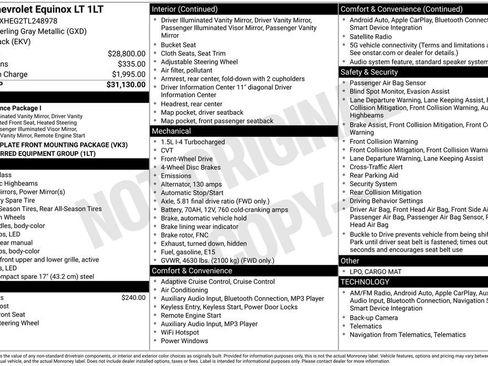 New 2026 Chevrolet Equinox LT image 25