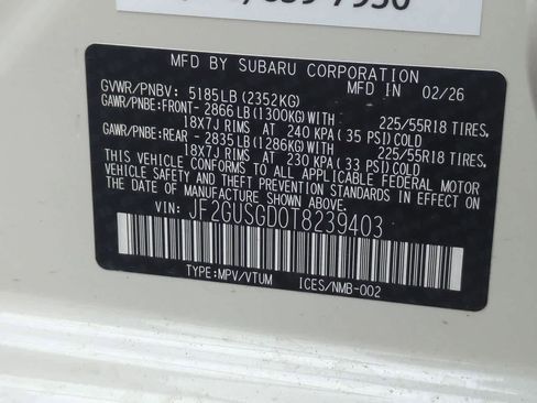 New 2026 Subaru Crosstrek 2.5i Sport AWD/4WD image 35