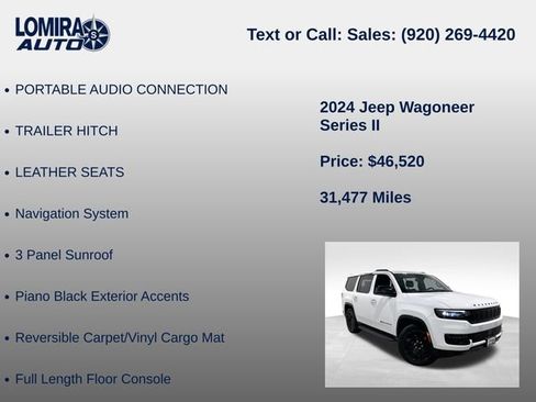 Used 2024 Jeep Wagoneer Series II AWD/4WD image 33
