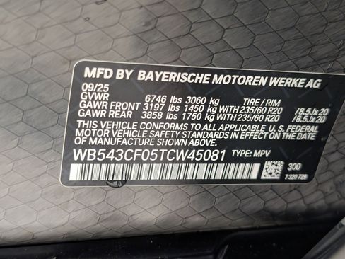 New 2026 BMW iX xDrive45 AWD/4WD image 20