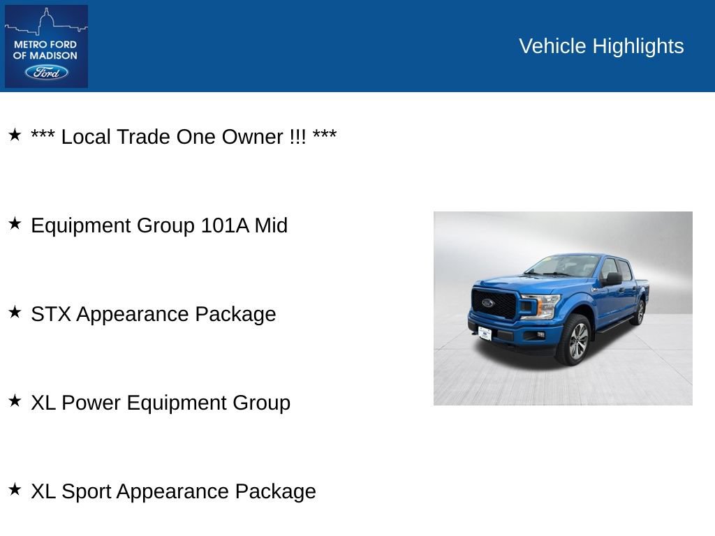 Used 2019 Ford F150 XL w/ Equipment Group 101A Mid AWD/4WD image 2