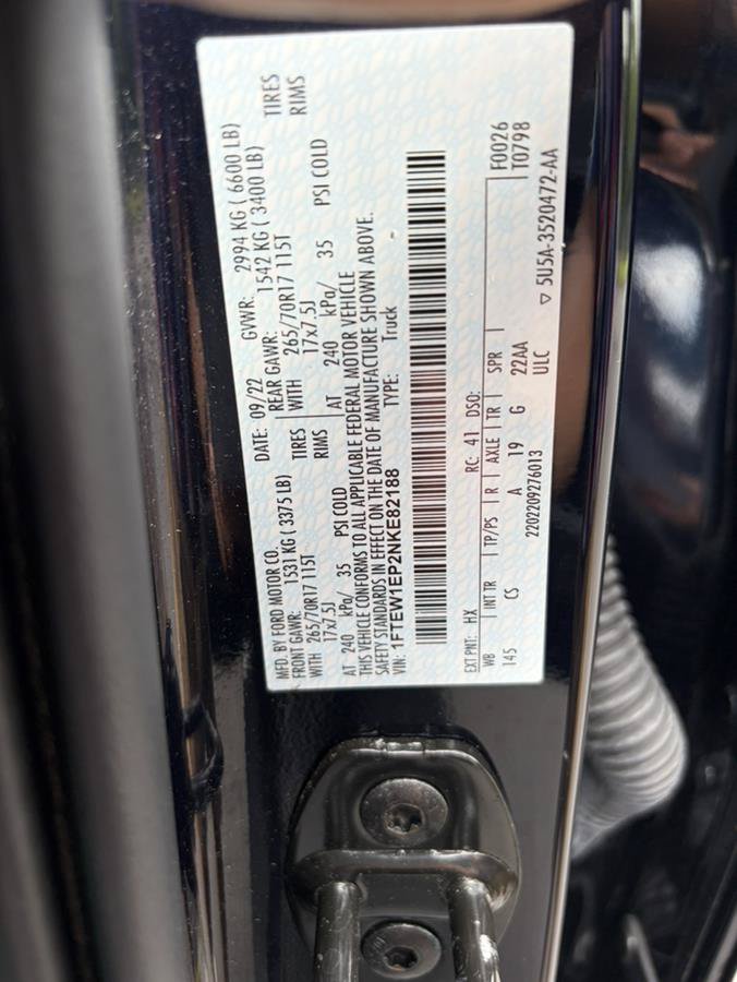 Used 2022 Ford F150 XL w/ Equipment Group 101A High AWD/4WD image 16