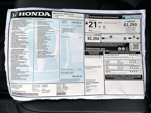 New 2026 Honda Pilot Elite image 20