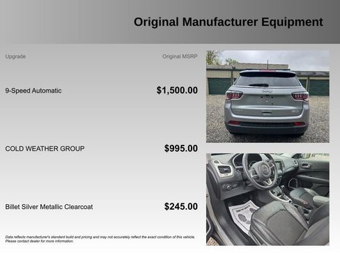 Used 2020 Jeep Compass Latitude w/ Cold Weather Group AWD/4WD image 23