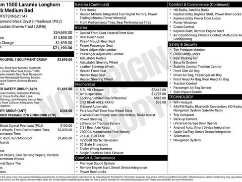 Used 2019 RAM 1500 Limited AWD/4WD image 6