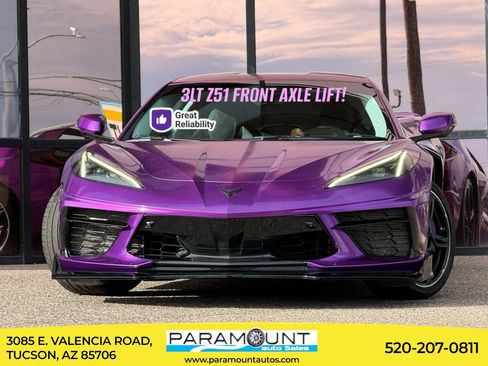 Used 2022 Chevrolet Corvette Stingray Premium Cpe w/ Z51 Performance Package RWD image 1