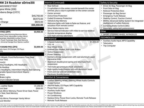 Used 2009 BMW Z4 sDrive30i image 7