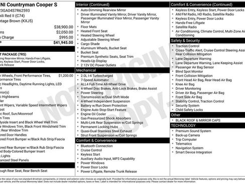 Used 2025 MINI Cooper Countryman S AWD/4WD image 9