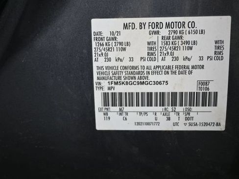 Used 2021 Ford Explorer ST w/ Equipment Group 401A AWD/4WD image 28