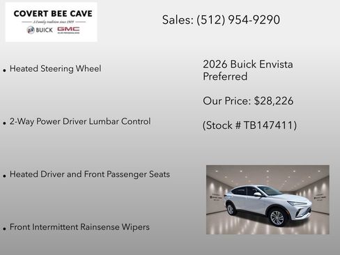 New 2026 Buick Envista Preferred w/ Convenience I Package FWD image 24