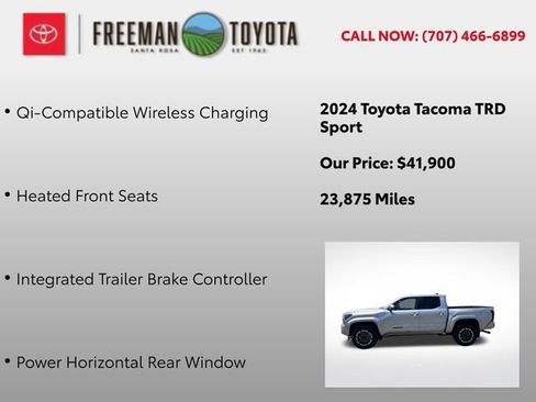Certified 2024 Toyota Tacoma TRD Sport w/ TRD Sport Upgrade Package RWD image 11