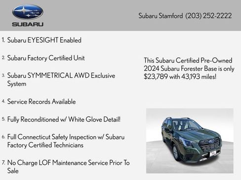 Certified 2024 Subaru Forester AWD/4WD image 2
