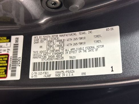 New 2026 Toyota Tundra SR5 AWD/4WD image 24
