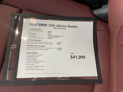 Certified 2024 BMW 330i xDrive Sedan w/ M Sport Package image 17