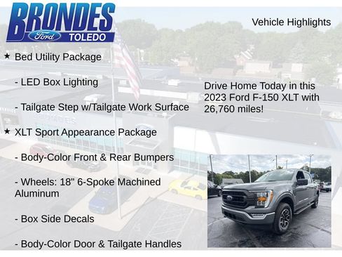 Used 2023 Ford F150 XLT w/ Equipment Group 302A High AWD/4WD image 22