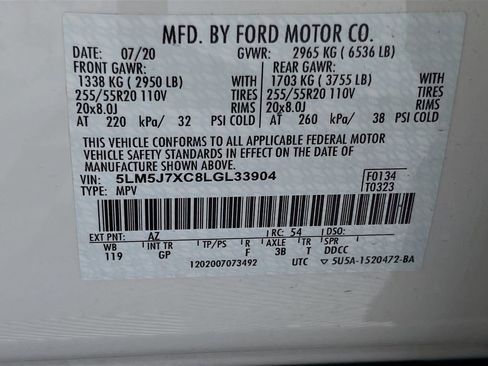 Used 2020 Lincoln Aviator Reserve w/ Equipment Group 201A AWD/4WD image 10