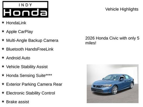 New 2026 Honda Civic LX image 7
