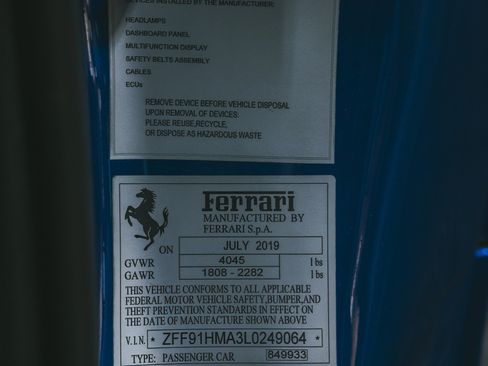 Used 2020 Ferrari 488 Pista Spider RWD image 21