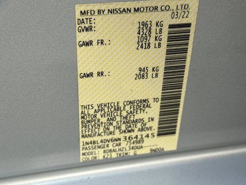 Used 2022 Nissan Altima 2.5 SV FWD image 26