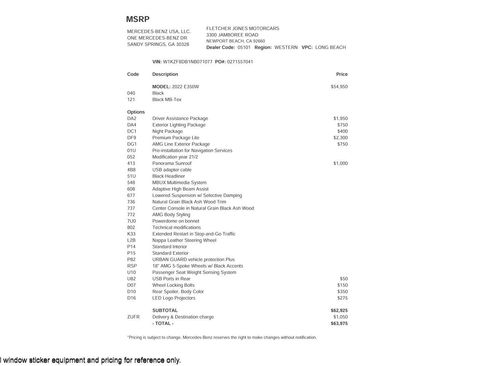 Used 2022 Mercedes-Benz E 350 Sedan image 3